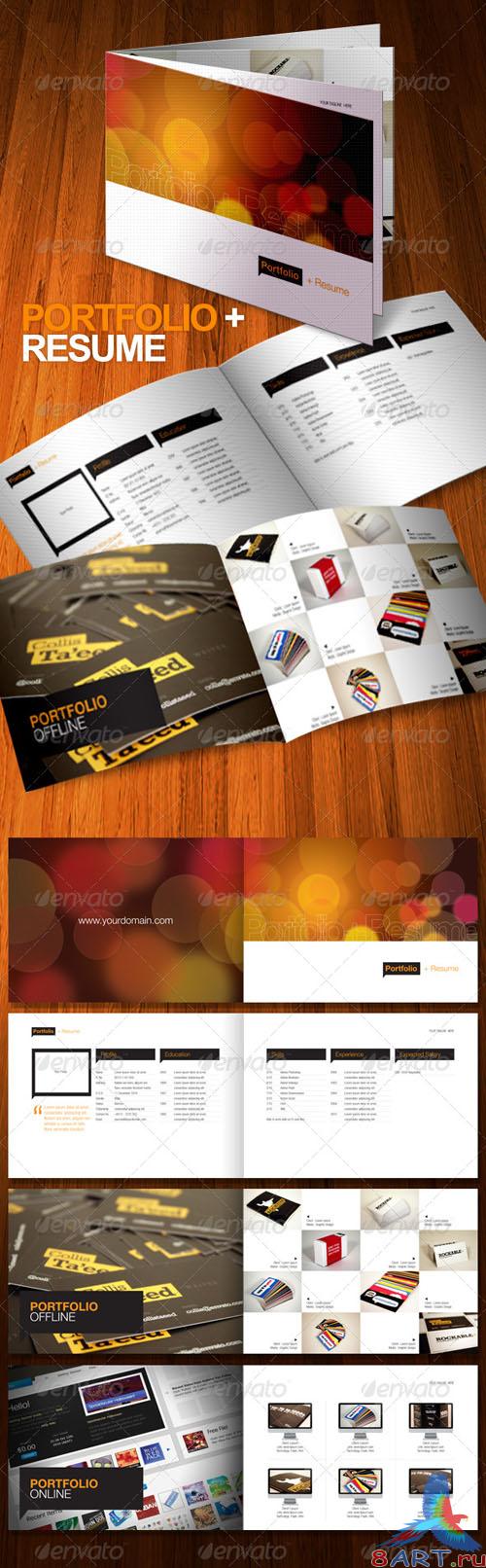 GraphicRiver - Portfolio + Resume Brochure 8 Pages GraphicRiver - Portfolio + Resume Brochure 8 Pages