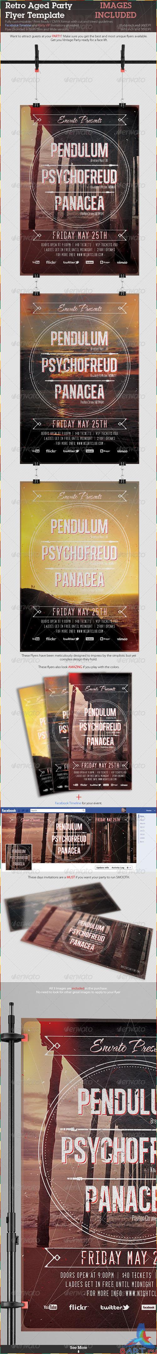 GraphicRiver - Retro Aged Party Flyer Template 2336653 GraphicRiver - Retro Aged Party Flyer Template 2336653