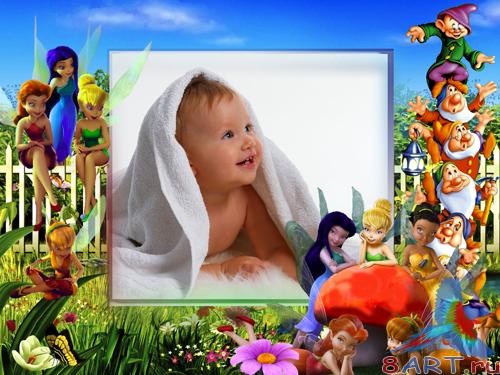 Рамка в пользу кого Photoshop - Сказочные феи Рамка в пользу кого Photoshop - Сказочные феи