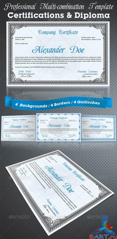 GraphicRiver Professional Certificate or Diploma Templates