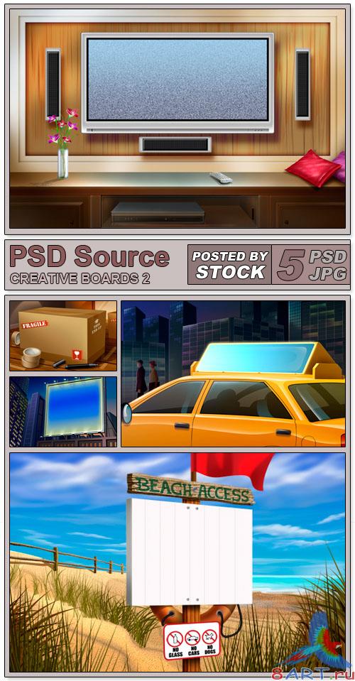 PSD Source - Creative boards 2 PSD Source - Creative boards 2