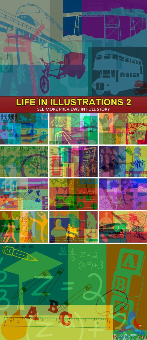 PSD Sources - Life in illustrations 2 PSD Sources - Life in illustrations 2