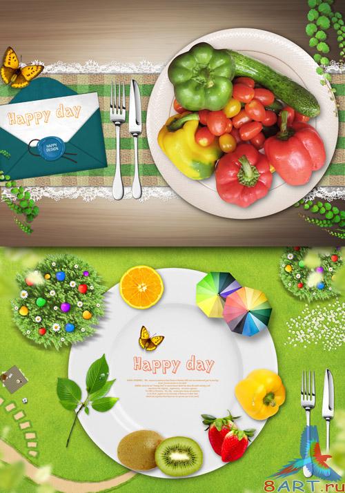 Sources - Table with vegetables Sources - Table with vegetables