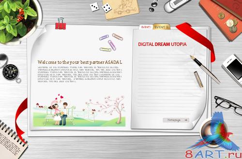 Bookmark Desktop - expanded notebook psd Bookmark Desktop - expanded notebook psd