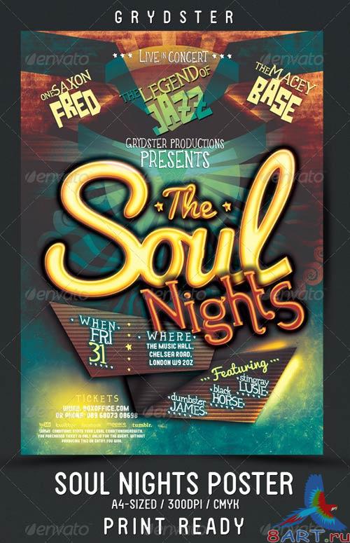 GraphicRiver Soul Nights Flyer - Poster