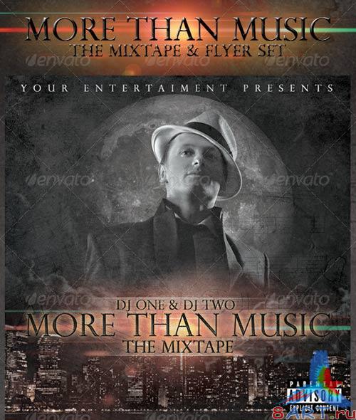 GraphicRiver More Than Music - Mixtape and Flyer Template