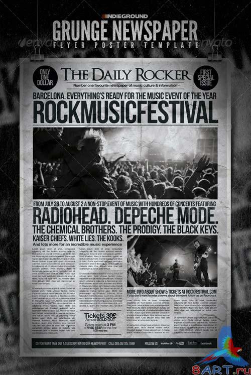 GraphicRiver Grunge Newspaper Flyer/Poster