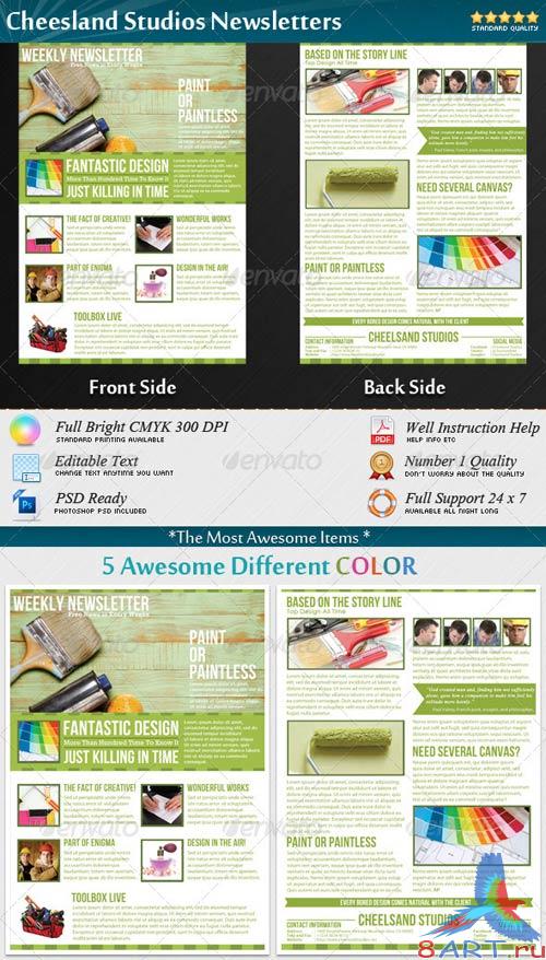 GraphicRiver Cheesland Studios Newsletters