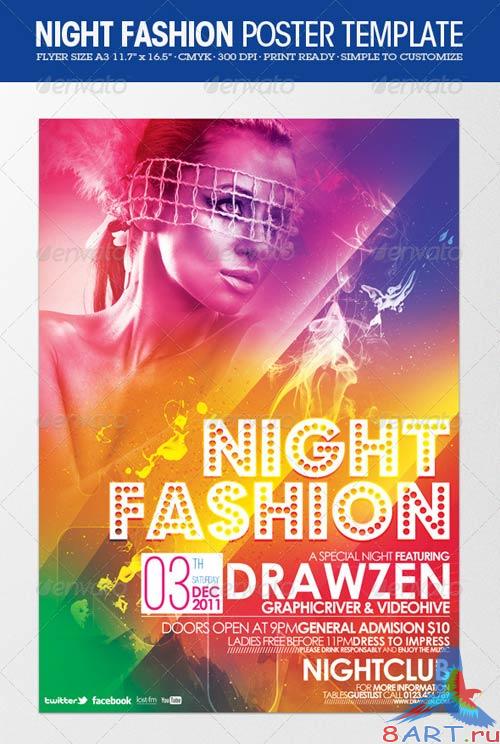 GraphicRiver Night Fashion Party Flyer/Poster