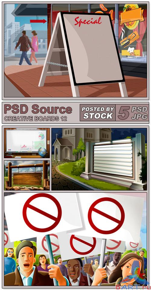 PSD Source - Creative boards 12 PSD Source - Creative boards 12