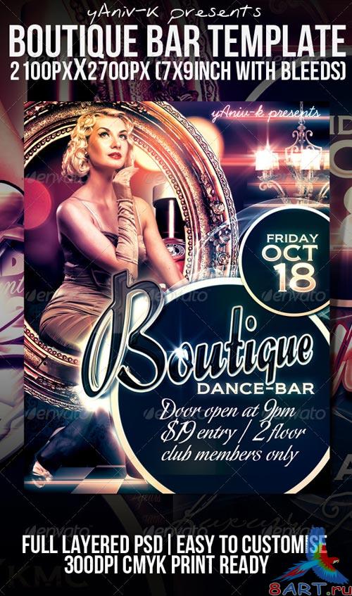 GraphicRiver Boutique Bar Flyer Template