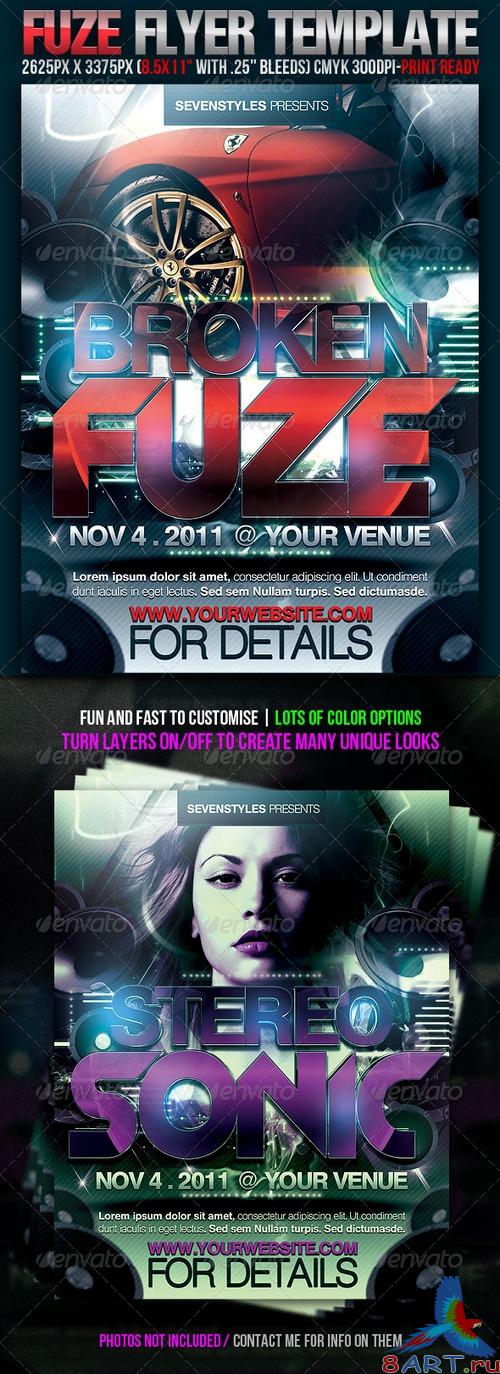 GraphicRiver Fuze Flyer Template GraphicRiver Fuze Flyer Template