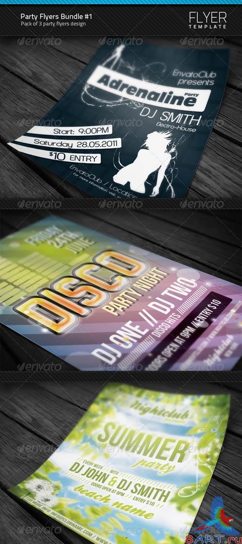 GraphicRiver Party Flyers Bundle #1