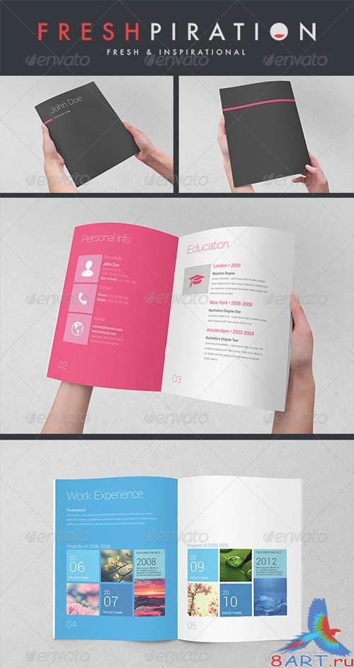 GraphicRiver Metro Inspired Clean Resume Booklet (8 Pages)