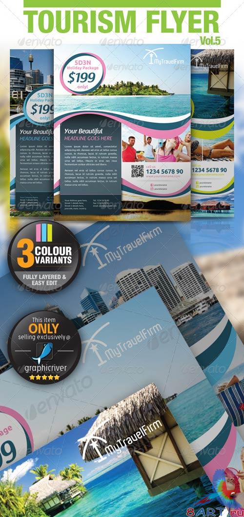 GraphicRiver Tourism Flyer Vol.5