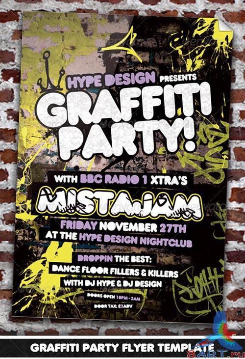 GraphicRiver Graffiti Party Flyer Template