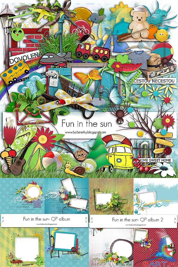 Летний Скрап-набор Fun in the sun Летний Скрап-набор Fun in the sun