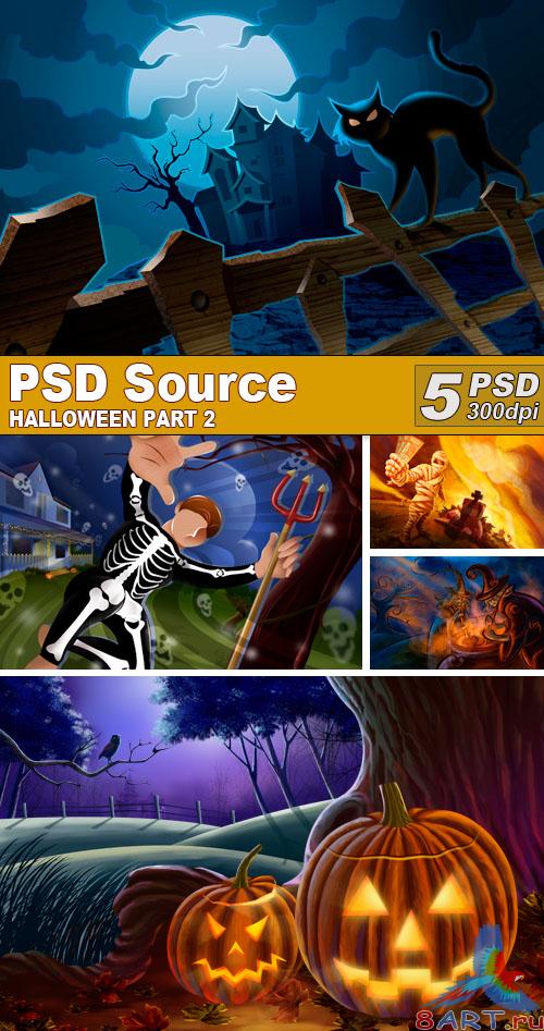 PSD Illustrations - Halloween 2 PSD Illustrations - Halloween 2
