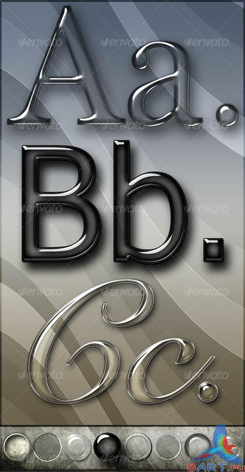 GraphicRiver Elegant Glass Text Effects & Styles