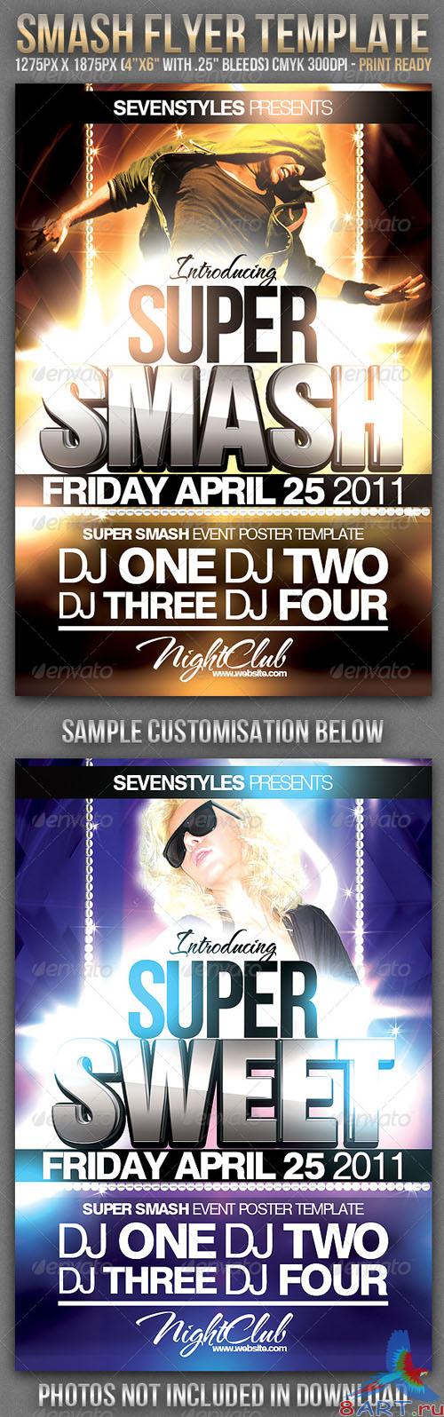 GraphicRiver Smash Flyer Template GraphicRiver Smash Flyer Template