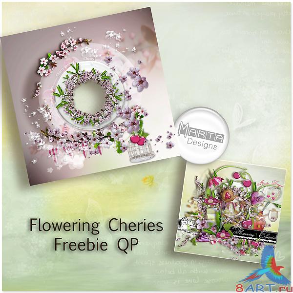 Скрап-набор Flowering cherries Скрап-набор Flowering cherries
