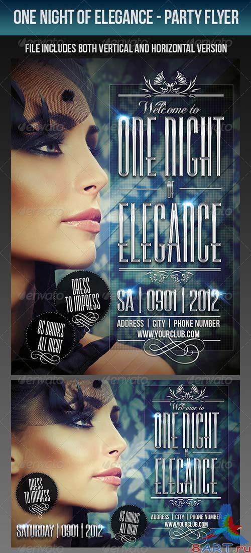 GraphicRiver One Night Of Elegance Party Flyer