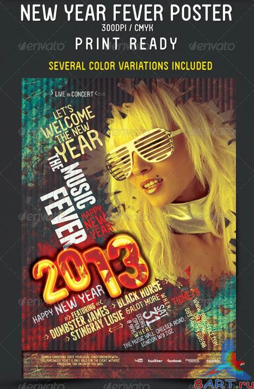 GraphicRiver New Year Fever Flyer - Poster