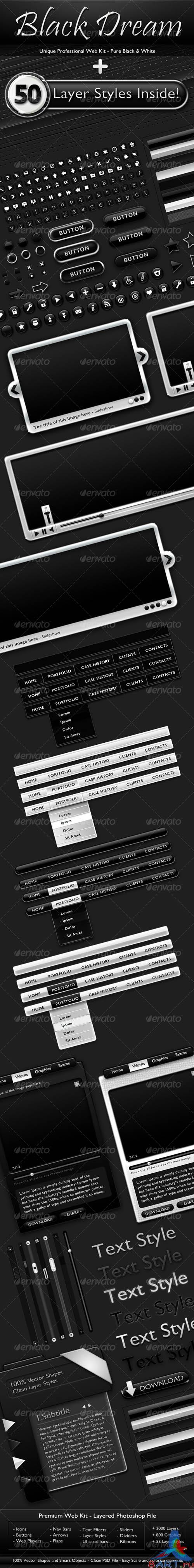 Black Dream - Professional Web Kit &#91;GraphicRiver&#93;
