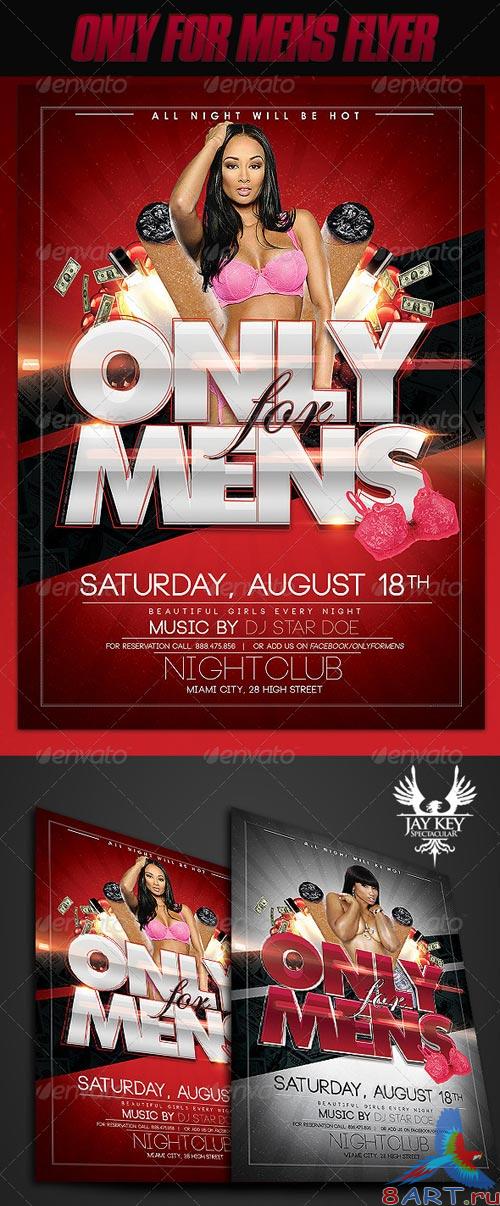 GraphicRiver Only for Mens Flyer