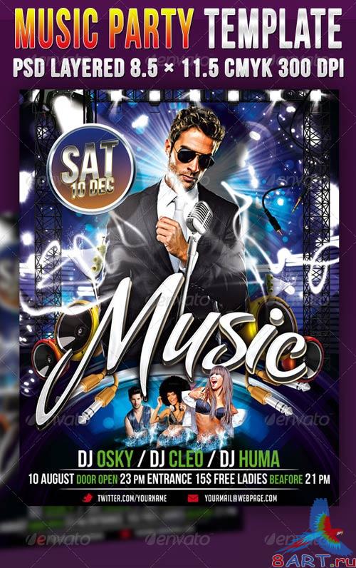 GraphicRiver Music Party Template