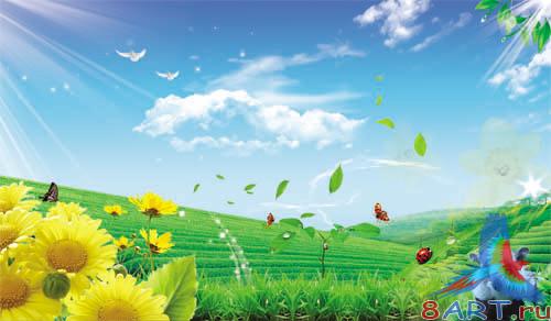 PSD - Fantasy Green Field