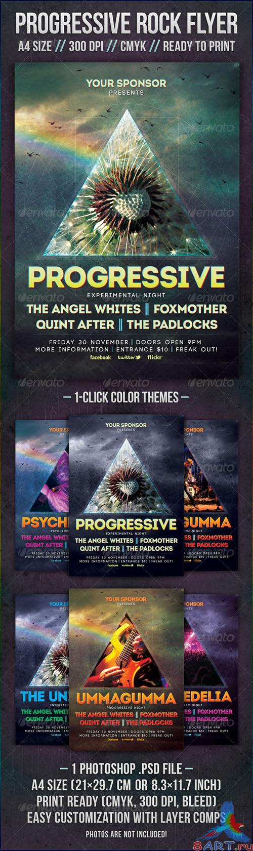 GraphicRiver - Progressive Rock Flyer 2332589 GraphicRiver - Progressive Rock Flyer 2332589