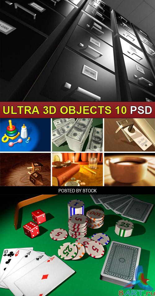 PSD Source - Ultra 3d objects 10 PSD Source - Ultra 3d objects 10