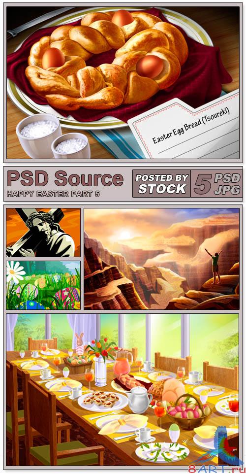 Layered PSD Files - Happy easter 5 Layered PSD Files - Happy easter 5