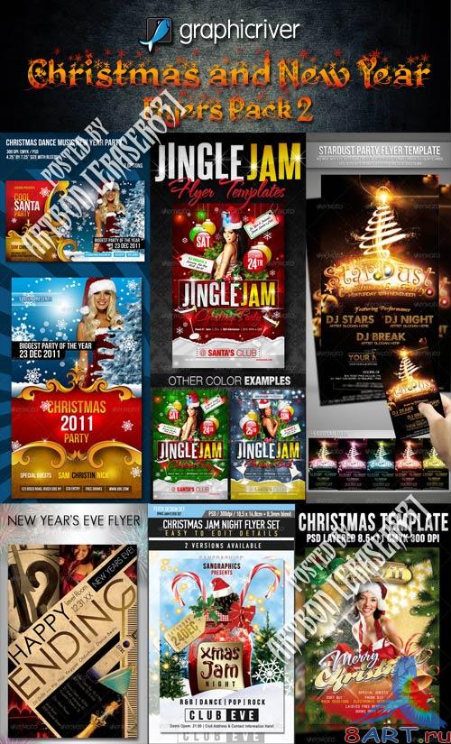 GraphicRiver Christmas and New Year Flyers Collection 2