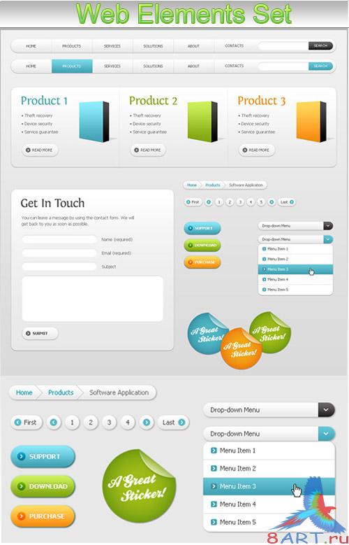 Web Elements Set