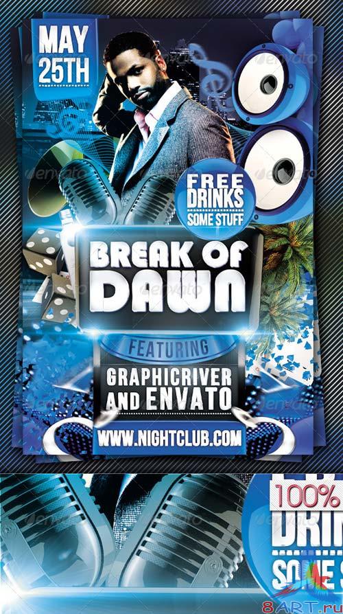 GraphicRiver Break Of Dawn Flyer Template GraphicRiver Break Of Dawn Flyer Template