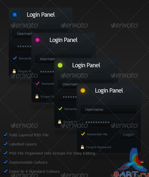 Clean Login Panel