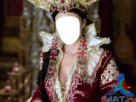 Шаблон на фото Царская особа Шаблон на фото Царская особа