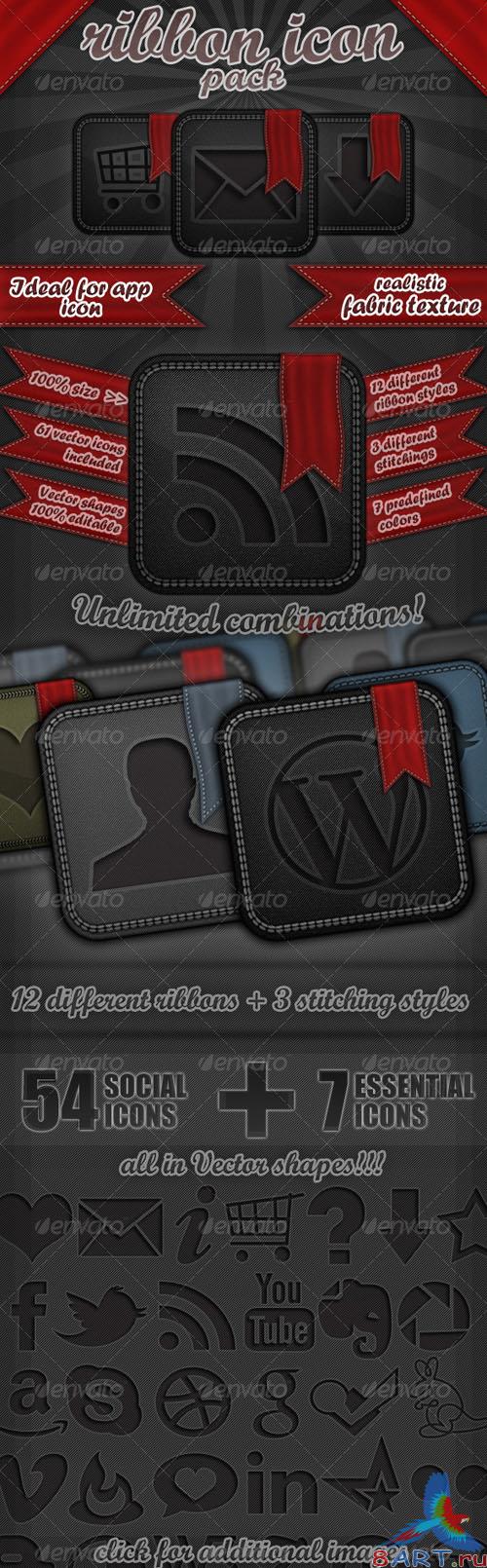 GraphicRiver - Ribbon Icon Set GraphicRiver - Ribbon Icon Set