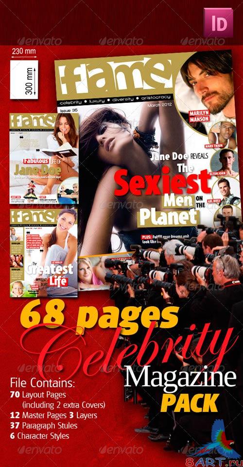 GraphicRiver 68 Pages Celebrity Magazine Pack