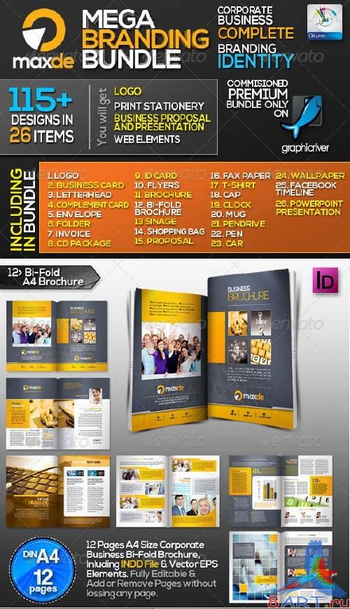 GraphicRiver Maxde: Corporate Business ID Mega Branding Bundle