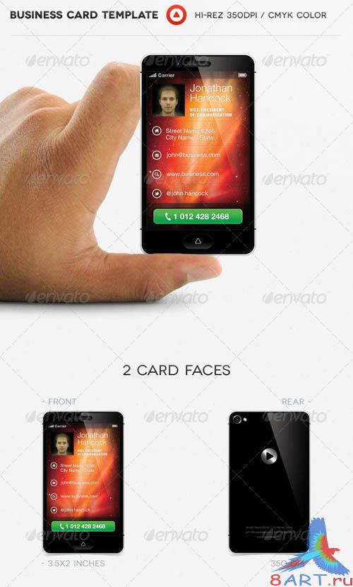GraphicRiver Phone Business Card