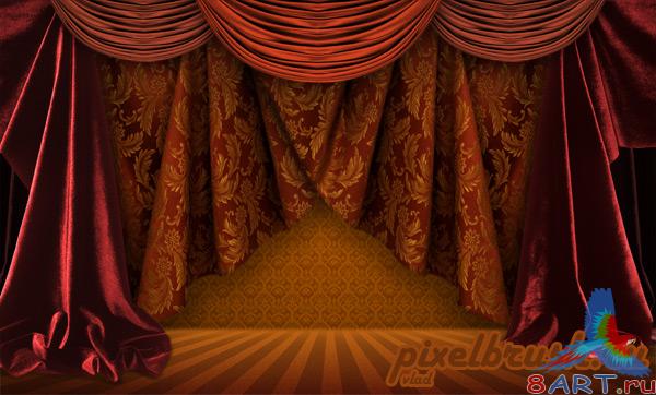 Theatre Curtain -   (    Photoshop