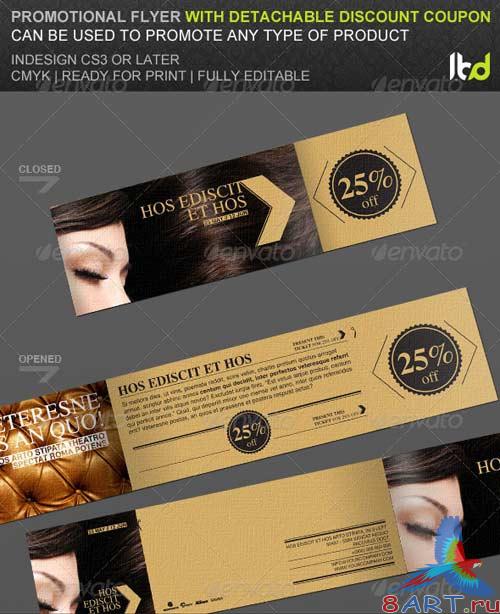 GraphicRiver Promotional Flyer With Detachable Discount Coupon