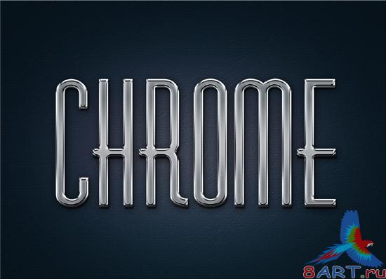 Metal Chrome style for Photoshop