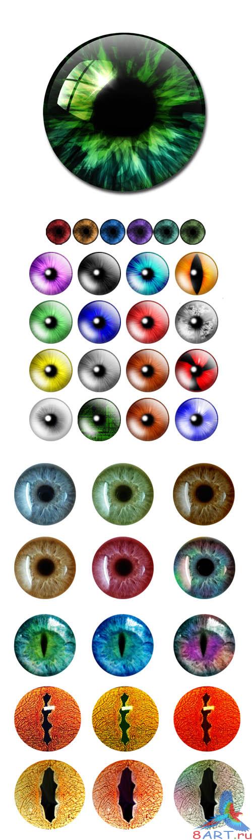 PSD Cliparts - Eyes