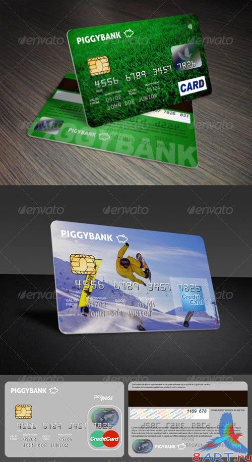 GraphicRiver Credit Cards Mockup GraphicRiver Credit Cards Mockup