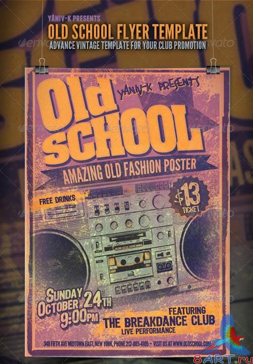 GraphicRiver Old School Flyer Template