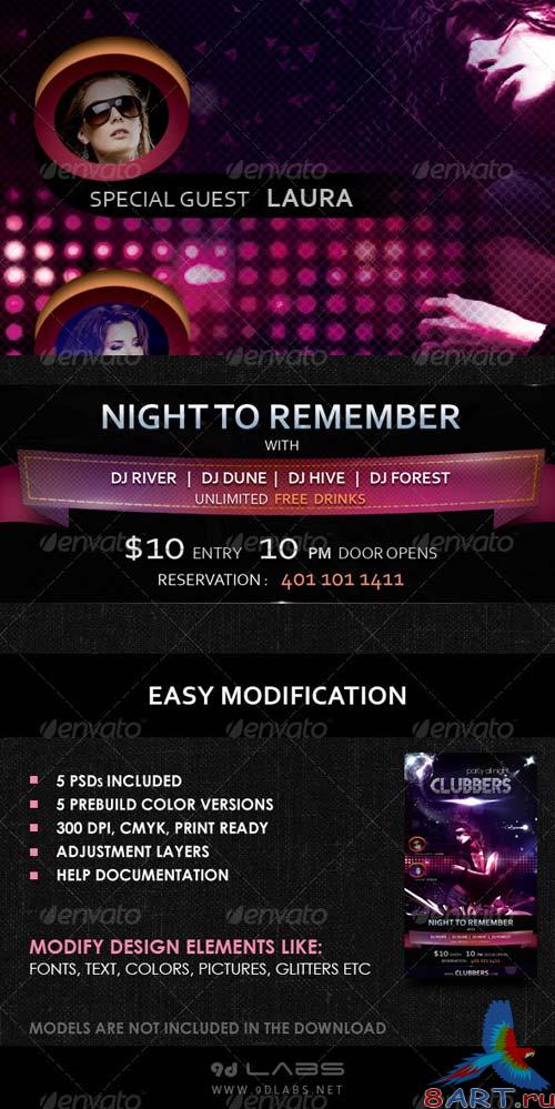 GraphicRiver Clubbers - A Cool Catchy Flyer GraphicRiver Clubbers - A Cool Catchy Flyer